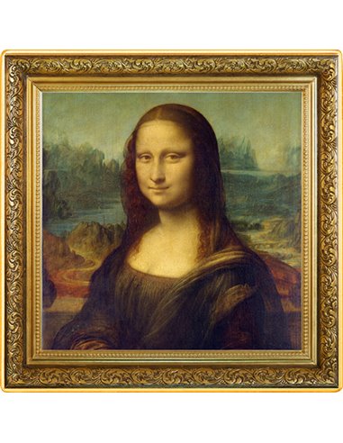 MONA LISA Tesori del Mondo di Leonardo Da Vinci 1 Oz Moneta Argento 1$ Niue 2022