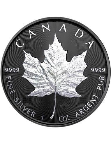 HOLOGRAPHIC EDITION Кленовый лист 1 унция Серебряная монета 5$ Канада 2022