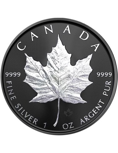 HOLOGRAPHIC EDITION Maple Leaf 1 Oz Silbermünze 5$ Kanada 2022