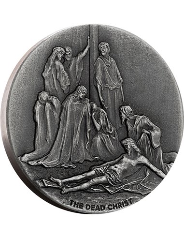 LE CHRIST MORT Série Biblique 2 Oz Silver Coin 2$ Niue 2022
