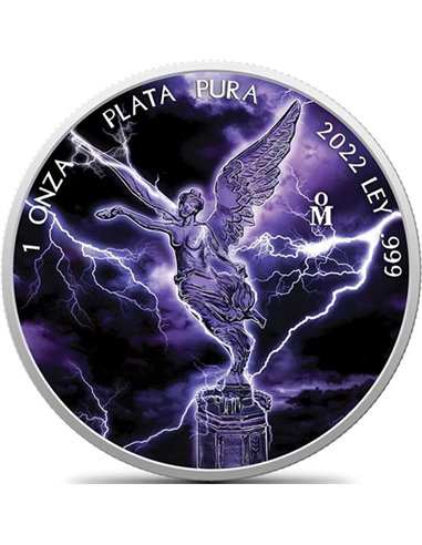 LIBERTAD STORM EDITION 1 Oz Silver Coin Mexico 2022