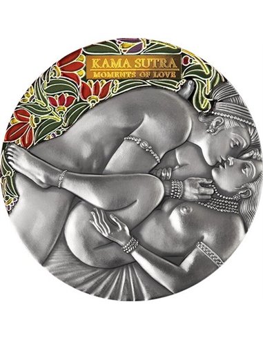 KAMA SUTRA IV Moments of Love 3 Oz Silver Coin 3000 Francs Cameroon 2022