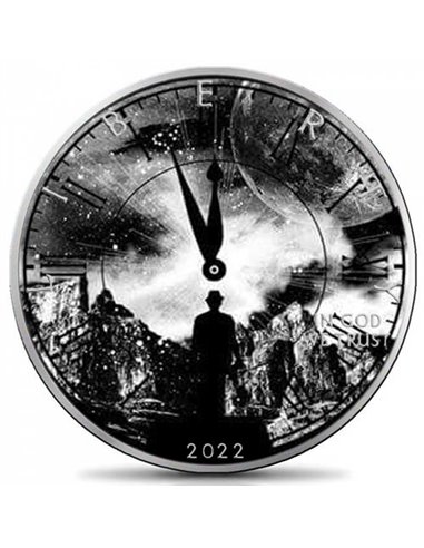 MR TIME Walking Liberty 1 Oz Moneda Plata 1$ USA 2022