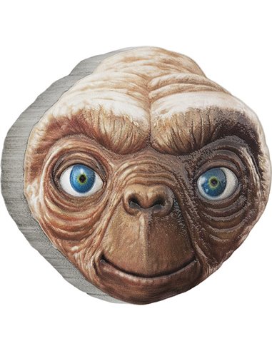 ET Extra-Terrestrial 40th Anniversary Shaped 2 Oz Silver Coin 5$ Niue 2022