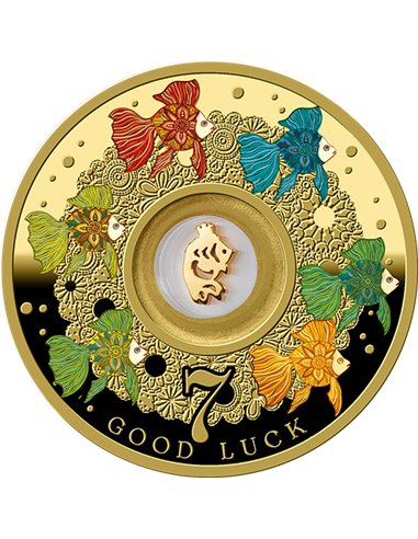 GOLDFISH Luck Серебряная монета 500 франков CFA Камерун 2022