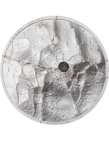 Удар метеорита ABA PANU Серебряная монета весом 1 унция 5 долларов Острова Кука 2022 г.