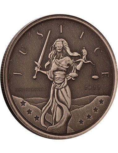 LADY JUSTICE Серебряная монета 1 унция 1 фунт Гибралтар 2022