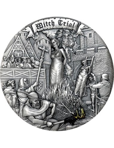 WITCH TRIAL Mistakes of Mankind 2 Oz Moneda Plata 5$ Niue 2022