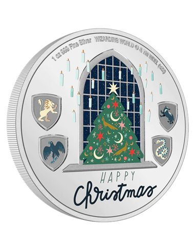 HARRY POTTER SEASON GREETING 2022 1 Oz Silver Coin 2$ Niger 2022