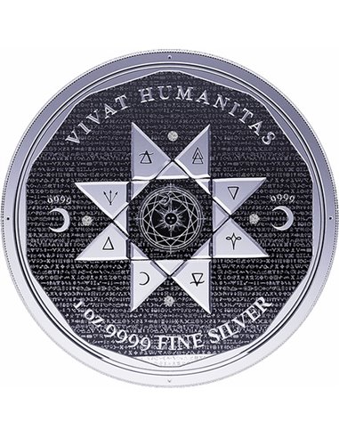 VIVAT HUMANITAS 1 Uncja Srebrna Moneta 5$ Tokelau 2022