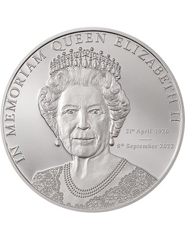 IN MEMORIAM QUEEN ELIZABETH II 1 Oz Silver Coin 5$ Îles Cook 2022