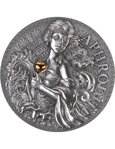 АФРОДИТА Великая греческая мифология 2 унции серебряная монета 2000 франков Камерун 2022