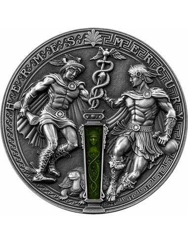 HERMES AND MERCURY 2 Oz Silver Coin 5$ Niue 2022