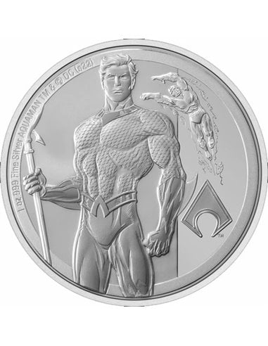 AQUAMAN Classic DC Comics 1 Oz Серебряная монета 2$ Ниуэ 2023