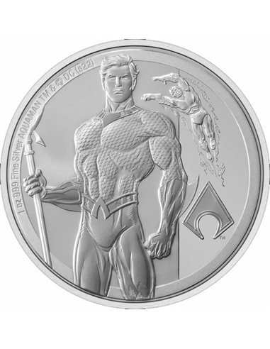 AQUAMAN Classic DC Comics 1 Oz Silver Coin 2$ Niue 2023