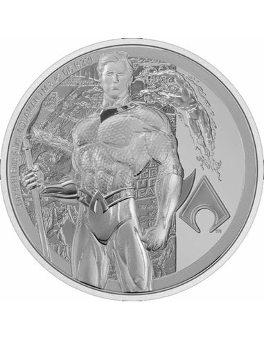 AQUAMAN Clasico DC Comics 3 Oz Moneda Plata 10$ Niue 2023