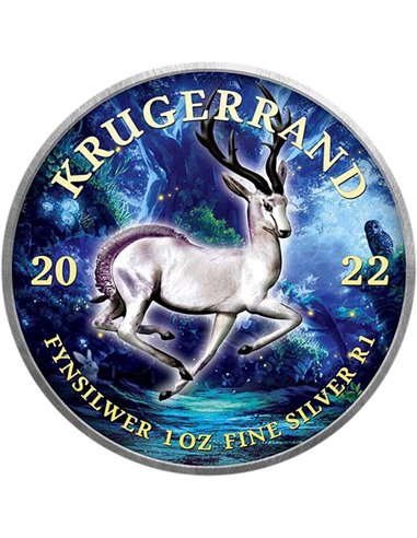 KRUGERRAND Mystic Forest 1 унция Серебряная монета 1 ранд Южная Африка 2022