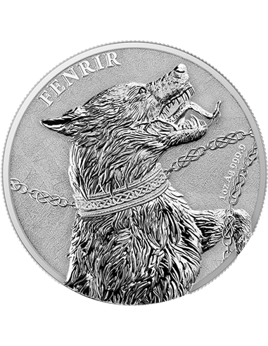 FENRIR Germania Bestie 1 uncja srebrna moneta 5 marek Germania 2022