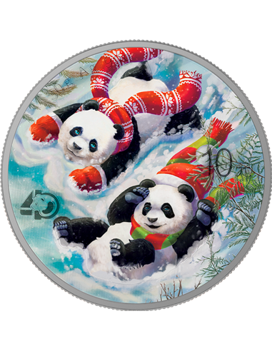 WINTER China Panda Four Seasons Silver Coin 10 Yuan China 2022