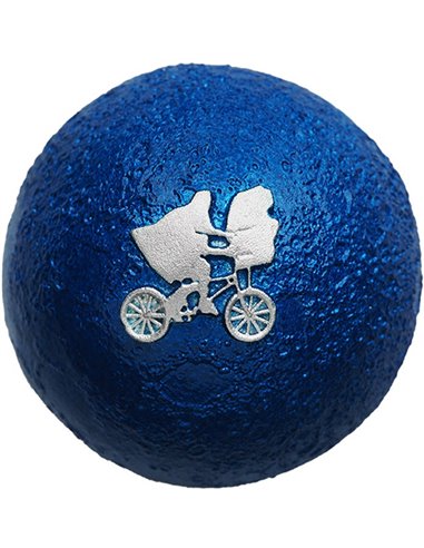 ET Extra Terrestrial Moon Sphere 40° Anniversario 1 Oz Moneta Argento 2$ Niue 2022
