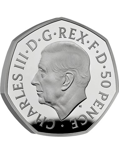 YALE OF BEAUFORT Royal Tudor Beasts Серебряная монета 2 унции 5£ Великобритания 2023