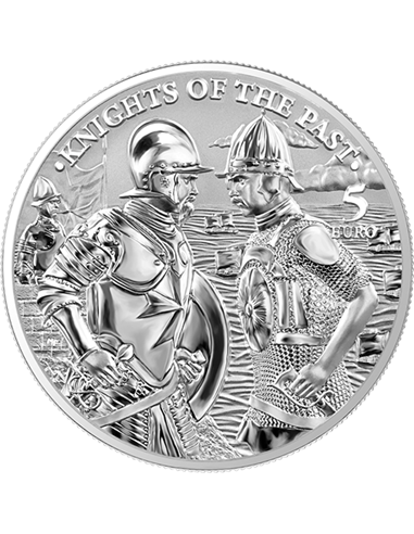 Рыцари прошлого 1 унция Серебряная монета 5 марок Германии 2022