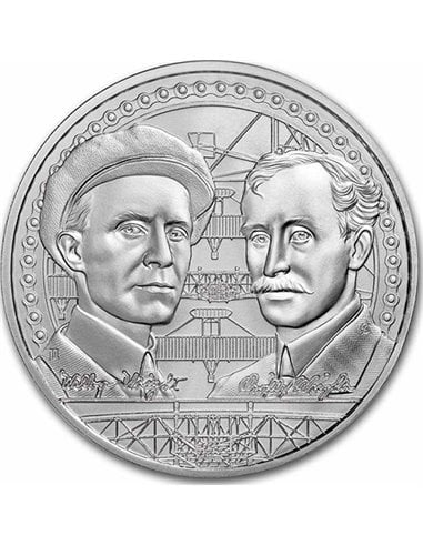 WRIGHT BROTHERS Icons Of Inspiration 1 Oz Серебряная монета 2$ Ниуэ 2022