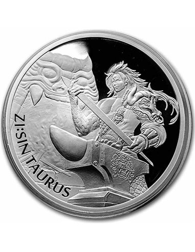 ZI:SIN TAURUS NGC PF 69 UCAM 1 Oz Silver Proof Coin 1 Argile Corée du Sud 2021