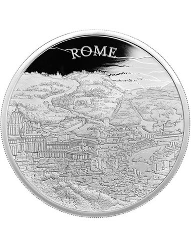 ROME CITY VIEWS 1 Oz Silver Proof Coin 2£ Royaume-Uni 2022
