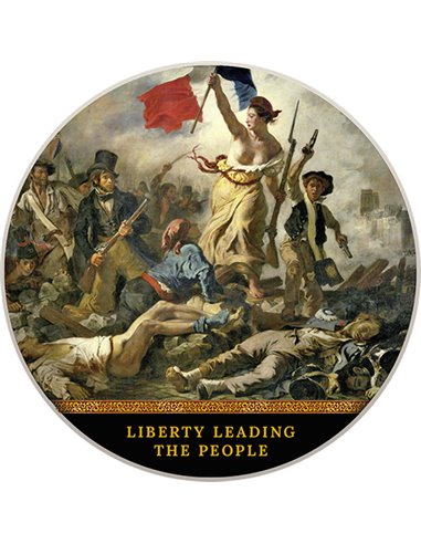 LLIBERTY LEADING THE PEOPLE Delacroix Silver Coin 500 Francs CFA Cameroon 2021