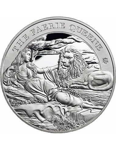 FAERIE QUEENE Una i lew 1-kilogramowa srebrna moneta próbna 50 funtów Święta Helena 2023