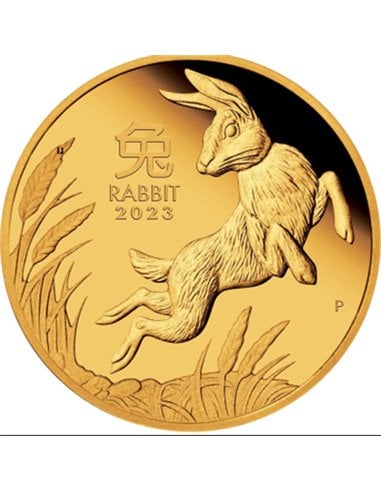 YEAR OF THE RABBIT Lunar Serie III 1 Oz Moneda Oro 1$ Australia 2023