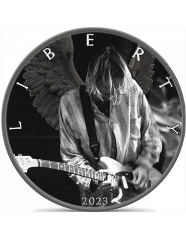 KURT COBAIN Nirvana 1 Oz Серебряная монета 1$ США 2023