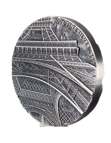 TINA VIEW Серебряная монета Эйфелевой башни 15000 франков Чада 2022