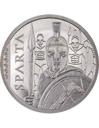SPARTA 1 Oz Silver Coin 5$ Cook Islands 2023