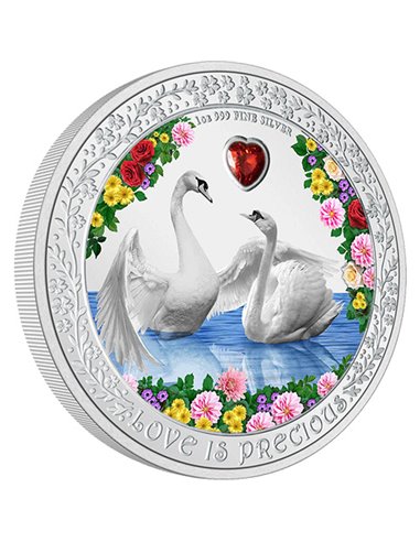 L'AMOUR EST PRÉCIEUX 1 Oz Silver Coin 2$ Niger 2023