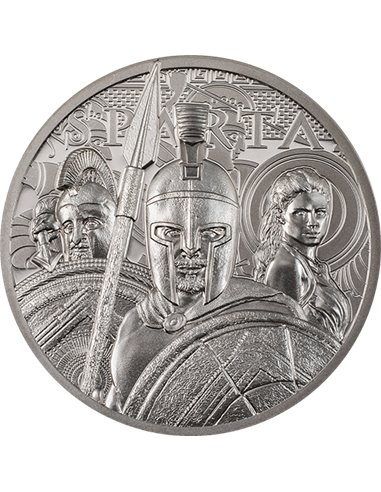 SPARTA 1 Oz Platinum Coin 250$ Cook Islands 2023