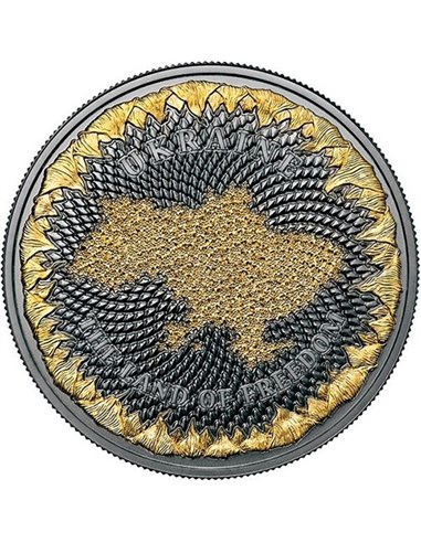 UKRAINE THE LAND OF FREEDOM 1 Oz Silver Proof Coin 1000 Satoshi United Crypto States 2022