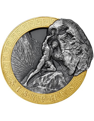SISYPHUS Mitologia 2 Oz Moneta Argento 5$ Niue 2022