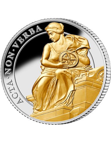 CONSTANCY The Queen's Virtues Oro 1 Oz Moneta Argento 1 Pound Sant'Elena 2022