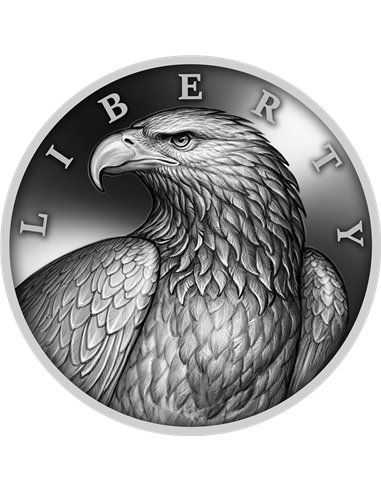 Криптовалюта LIBERTY EAGLE Серебряная монета 1 унция 1000 сатоши United Crypto States 2023