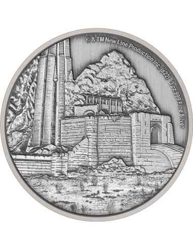 DER HERR DER RINGE Mount Doom 3 Oz Silbermünze 10$ Niue 2022