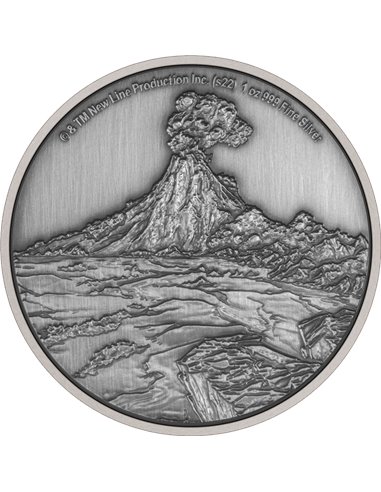 DER HERR DER RINGE Mount Doom 1 Oz Silbermünze 2$ Niue 2022