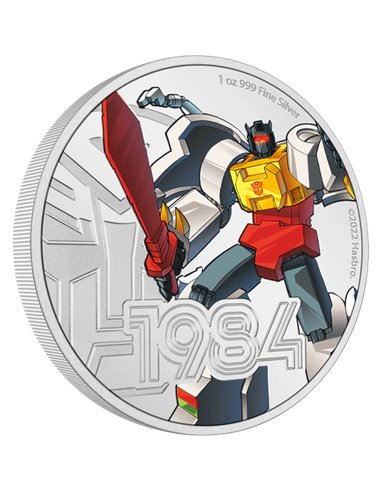 GRIMLOCK Transformers 1 Oz Серебряная монета 2$ Ниуэ 2022