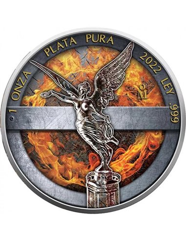 LIBERTAD Iron Power 1 Oz Moneda Plata Mexico 2022