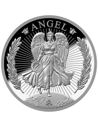 LUCKY ANGEL Серебряная монета весом 1 унция, пруф, 1 фунт стерлингов, остров Святой Елены, 2023 г.