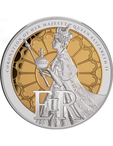 LE COURONNEMENT DE LA REINE ELIZABETH II 5 Oz Silver Proof Coin 10$ Tokelau 2023