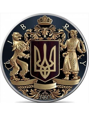 UKRAINE Eagle Walking Liberty 1 Oz Silbermünze 1$ USA 2023