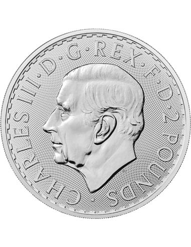 BRITANNIA King Charles III 1 Oz Silver Coin 2£ Royaume-Uni 2022