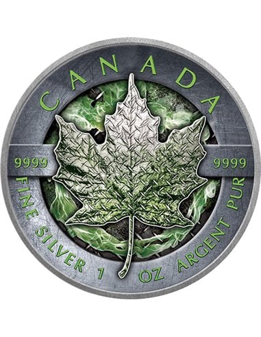 MAPLE LEAF Nature Power 1 Oz Silver Coin 5$ Canada 2022